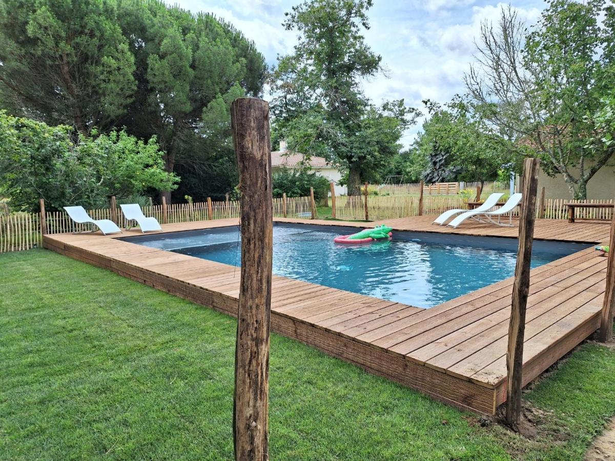 La Pinede Du Cheou, Piscine, Logement Independant, Parking, Draps, Wifi Fibre Mimizan-Plage Exteriör bild